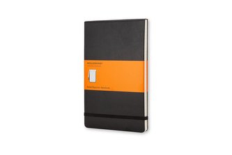 Moleskine reporter notebook liniat negru