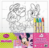 Minnie - Puzzle de colorat