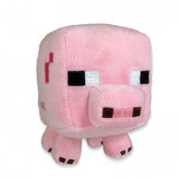 Figurină Minecraft - Purceluș din pluș 15 cm