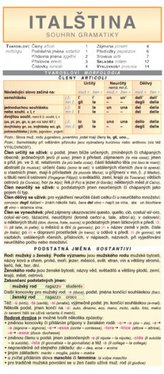 Italiană - sinteza gramaticii
