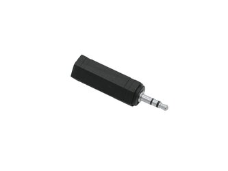 Omnitronic adaptor jack mini 3.5mm plug / jack 6.35mm socket, stereo