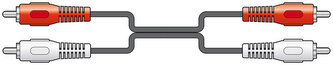 AV:link kabel 2x RCA samec - 2x RCA samec, 10m