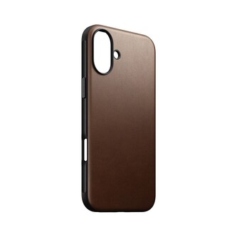 Nomad Modern Leather case, brown - iPhone 16 Plus