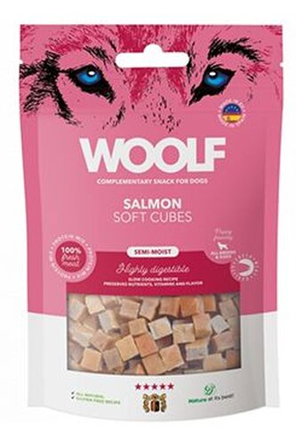 WOOLF delicatesă Soft Cubes Salmon 100g