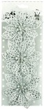 Trandafiri de Crăciun argintii 3 ks, 8 cm