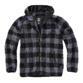 Bunda fleecová Brandit Teddyfleece Worker - šedá-černá, L