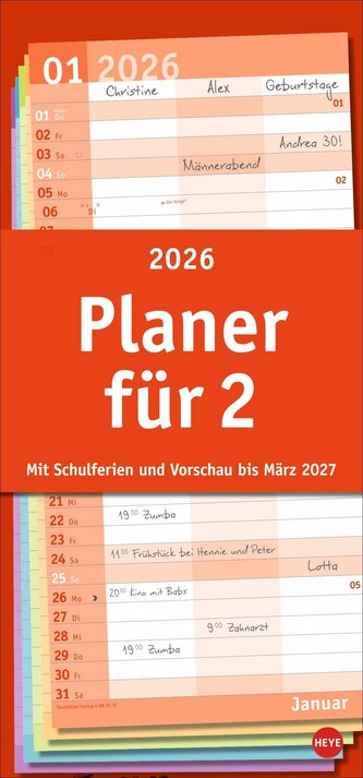 Planificator Basic pentru doi 2026