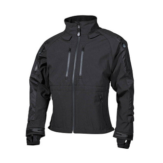 Softshellová bunda Protect, černá, MFH, XL