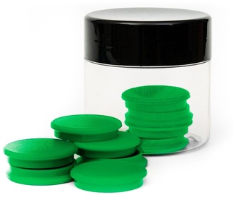 Magnet 30mm standard verde, pachet 10 buc., Tres