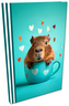 Notes A5 Soft Touch w kratkę Capybara, Bee-Bee