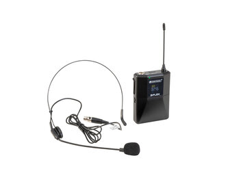 Omnitronic UHF E-FLEX, bodypack s headsetem, mini XLR