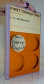 First things first - student's book