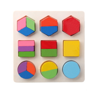 Zabawka drewniana UKŁADANKA edukacyjna kształty