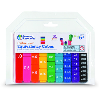 Learning Resources - Fraction Tower® Cuburi echivalente