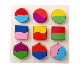 Zabawka drewniana UKŁADANKA edukacyjna kształty