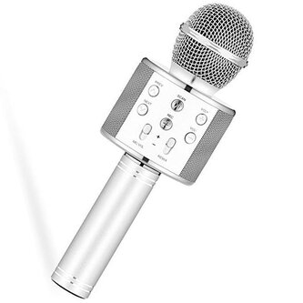 Leventi microfon karaoke wireless WS-858 - Argintiu