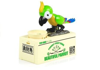 Leventi Pușculiță pentru monede - papagal flămând - verde