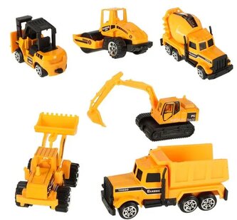 Leventi Set de camioane de construcții - 6 bucăți