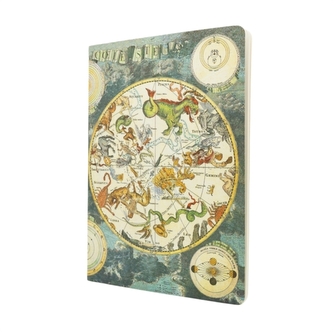 Celestial Planisphere Cahier Lined A4