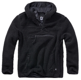 Bunda fleecová Brandit Teddyfleece Worker Pullover - černá, 5XL