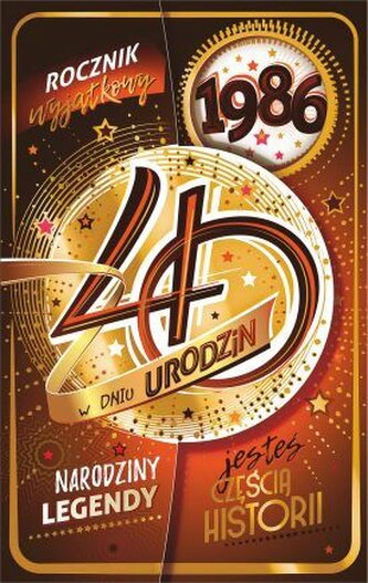 Karnet AB+ 40 Urodziny, rocznik 1986 CR28