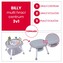 Topmark BILLY multi play centrum 3v1, grey