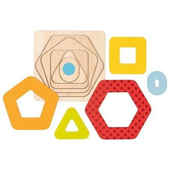 Puzzle stratificat - Forme geometrice II
