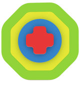 Primul meu puzzle - Forme: octogon/verde