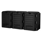 Compostor 3x400 l COMPOGREEN (negru)