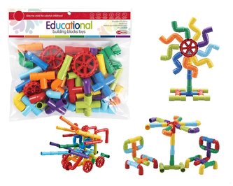Klocki - puzzle 44 elementy