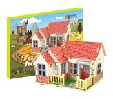 NiXiM Puzzle 3D din lemn - Casă de fermă