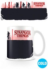 Cană ceramică albă schimbătoare Stranger Things: Upside Down (volum 315 ml)