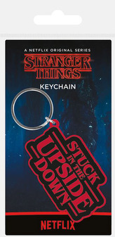 Breloc Stranger Things: Stuck In The Down (4,5 x 6 cm) din cauciuc