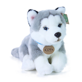 Cățeluș de pluș husky 25 cm, ecologic