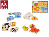 Set puzzle din lemn animale, 2 modele