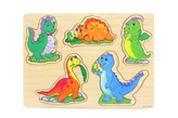 Set puzzle din lemn - dinozauri