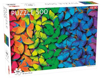 Puzzle 500 Fluturi curcubeu