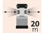 Lanternă EXTOL LIGHT 43115 telescopică
