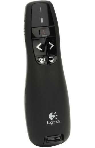 Logitech Presenter R400/ fără fir/ 2,4 GHz/ USB/ pointer laser roșu