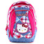 Ghiozdan școlar Hello Kitty jeans, model cu pătrățele