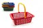 Coș de cumpărături din plastic 30x11x27cm 4 culori 12m+
