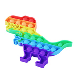 Joc POP IT dinozaur curcubeu