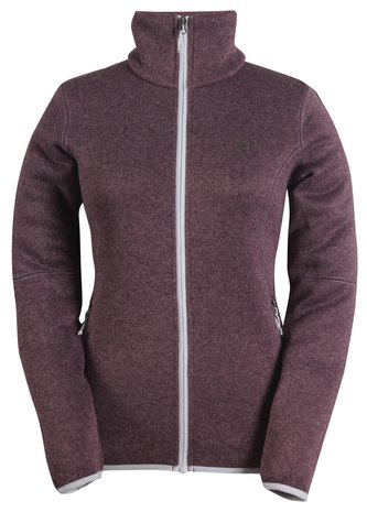 TOBO - pulover pentru dame cu fermoar (flatfleece) - violet - 34