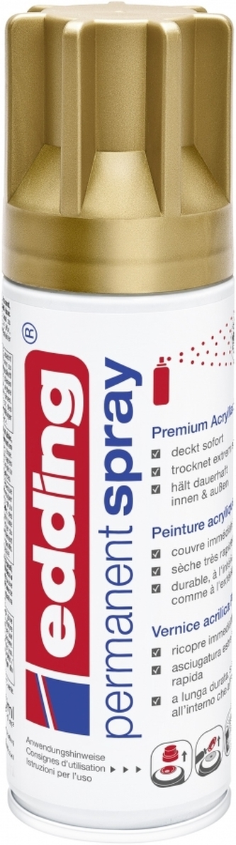 Spray acrilic "5200", auriu mat, 200 ml, EDDING