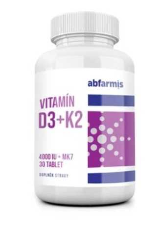 Abfarmis Vitamina D3+ K2 30 tablete