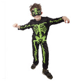 Costum pentru copii schelet neon (M) - e-ambalaj