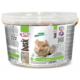 LOLO BASIC hrană completă pentru chinchile 3 L, găleată 2 kg