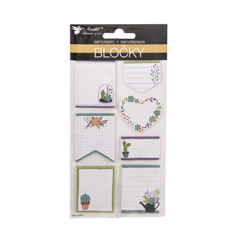 Bloc notes adeziv 8 buc 10x20 cm