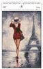 Paris - calendar de perete din lemn 2019