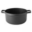 Cratiță cu capac cu strat marmorat GEM 24 cm